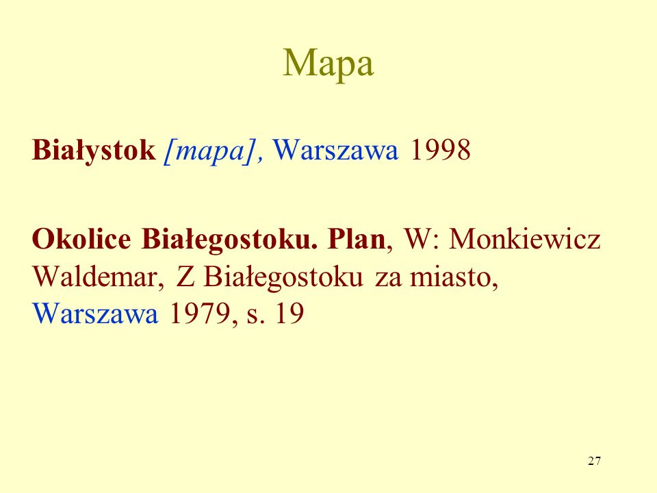 Mapa Białystok [mapa], Warszawa 1998