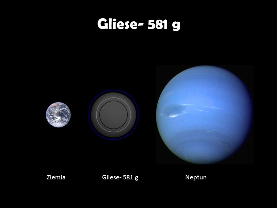 Gliese- 581 g Ziemia Gliese- 581 g Neptun