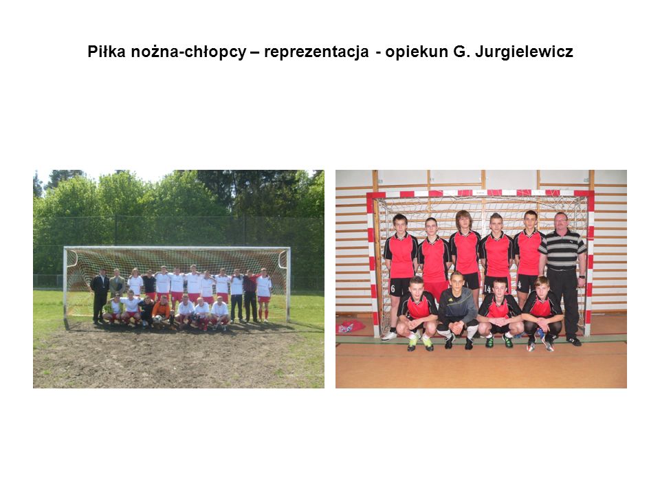 Piłka nożna-chłopcy – reprezentacja - opiekun G. Jurgielewicz