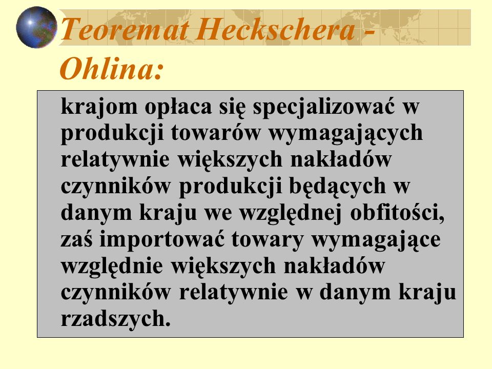 Teoremat Heckschera - Ohlina:
