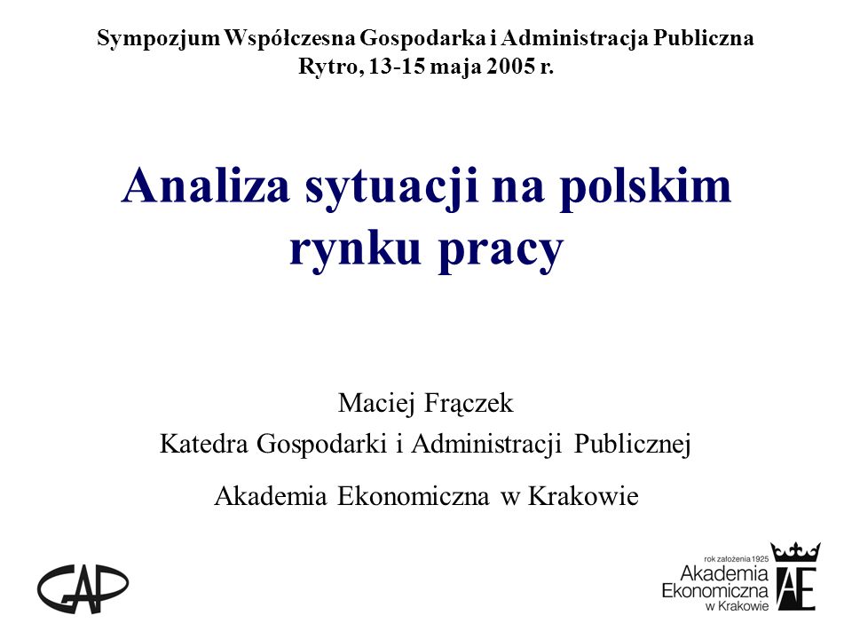 Analiza sytuacji na polskim rynku pracy