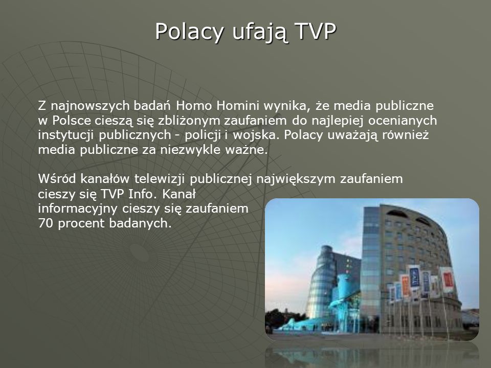 Polacy ufają TVP