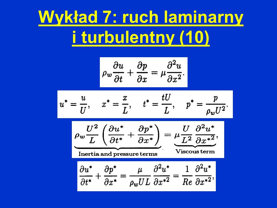 Wykład 7: ruch laminarny i turbulentny (10)