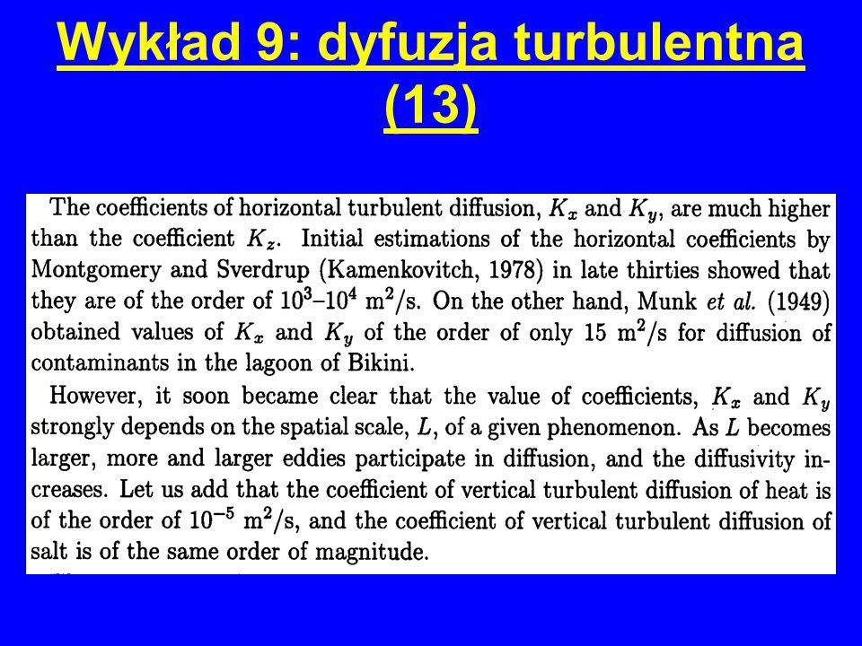 Wykład 9: dyfuzja turbulentna (13)