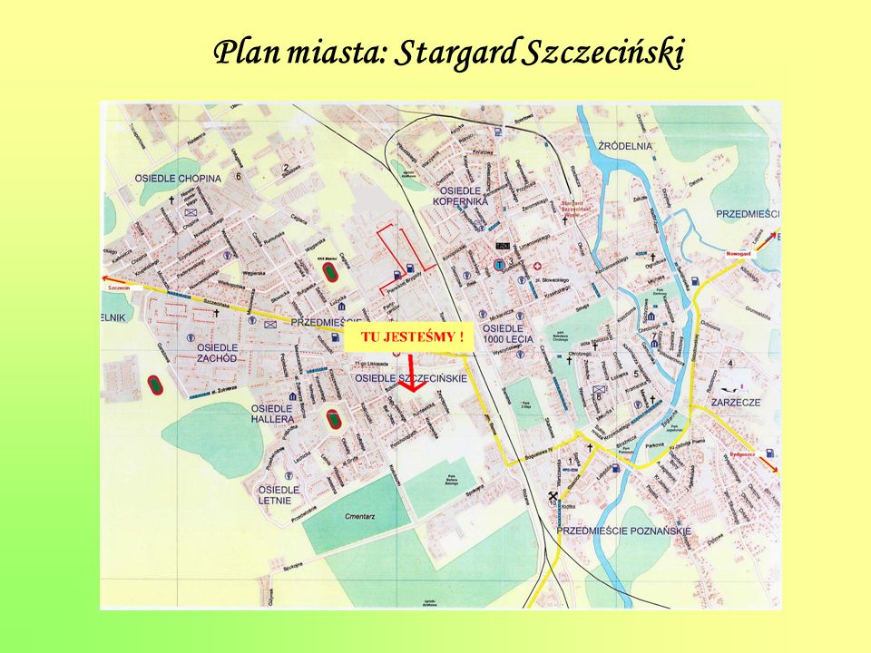 Plan miasta: Stargard Szczeciński