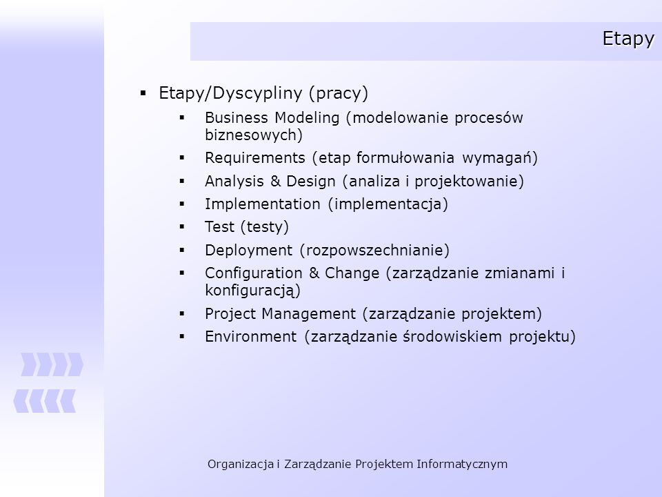 Etapy Etapy/Dyscypliny (pracy)