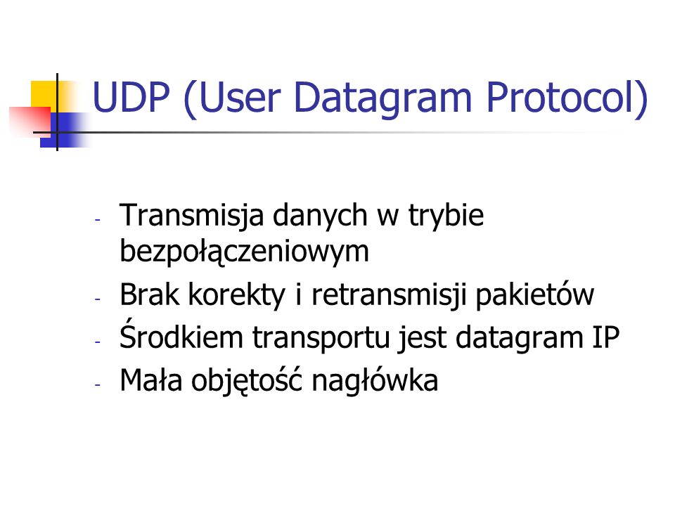 UDP (User Datagram Protocol)