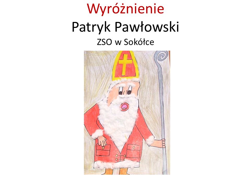 Wyróżnienie Patryk Pawłowski ZSO w Sokółce