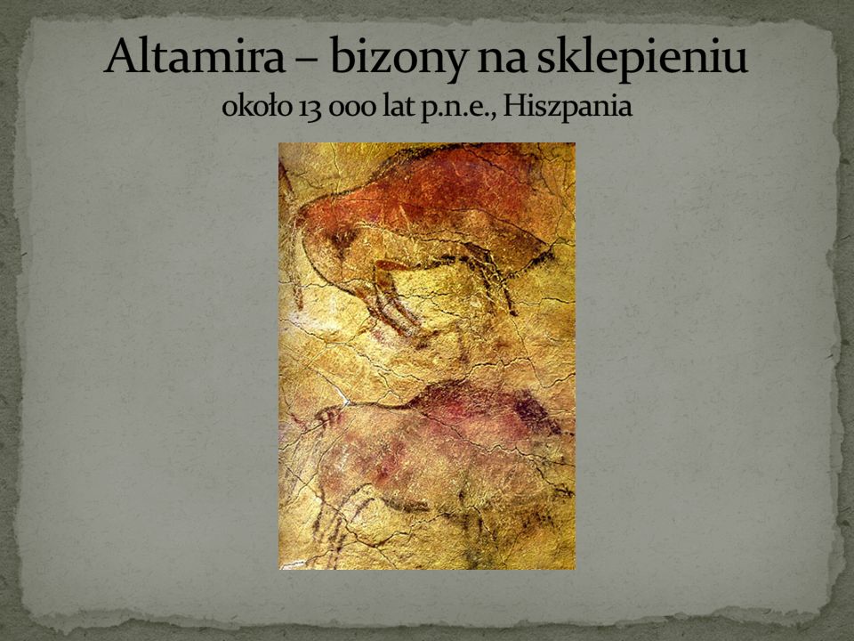 Altamira – bizony na sklepieniu około lat p.n.e., Hiszpania