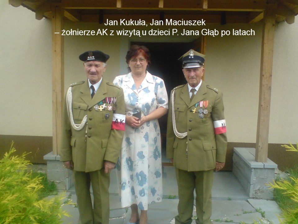 Jan Kukuła, Jan Maciuszek – żołnierze AK z wizytą u dzieci P