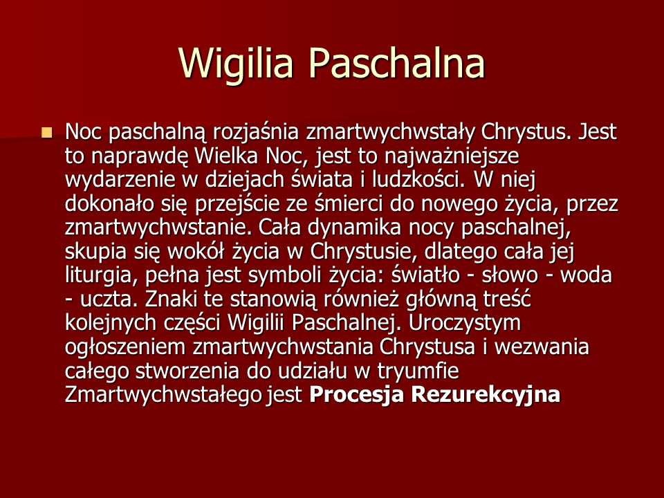 Wigilia Paschalna