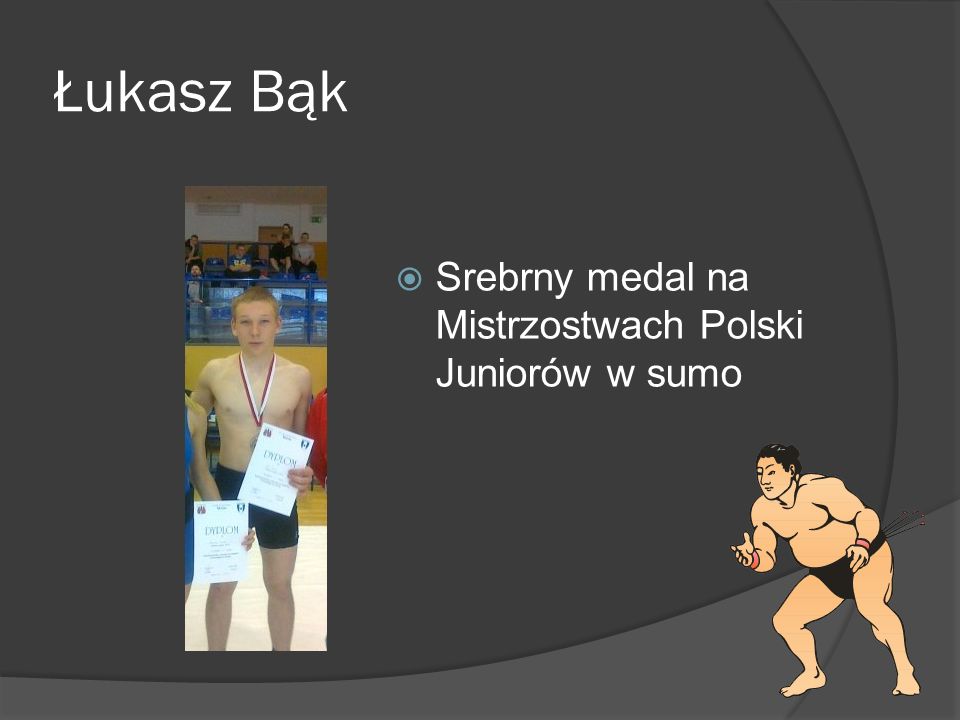 Łukasz Bąk Srebrny medal na Mistrzostwach Polski Juniorów w sumo