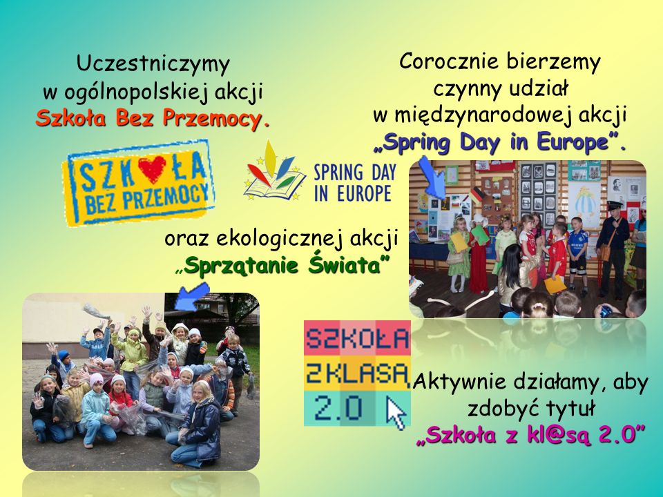 Uczestniczymy w ogólnopolskiej akcji Szkoła Bez Przemocy.