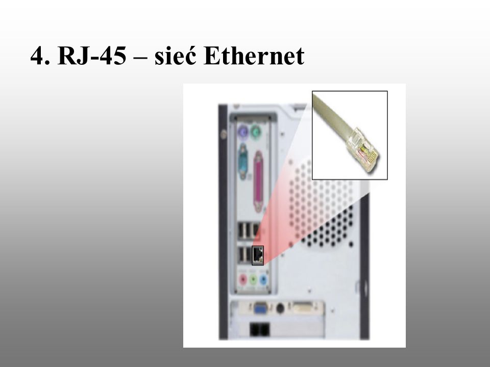 4. RJ-45 – sieć Ethernet