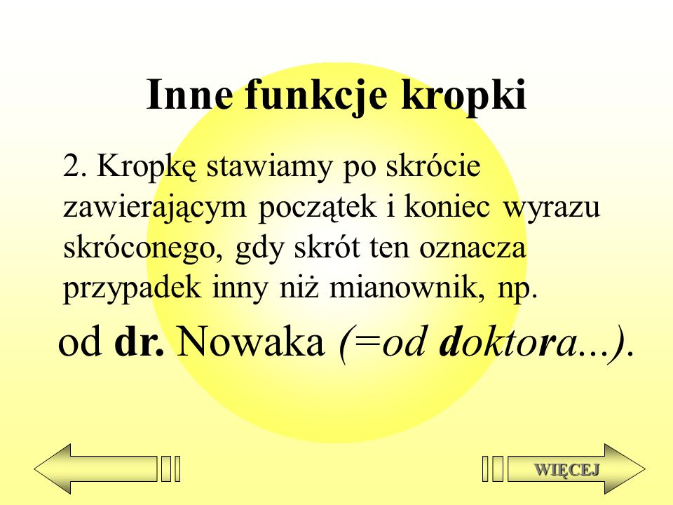 od dr. Nowaka (=od doktora...).