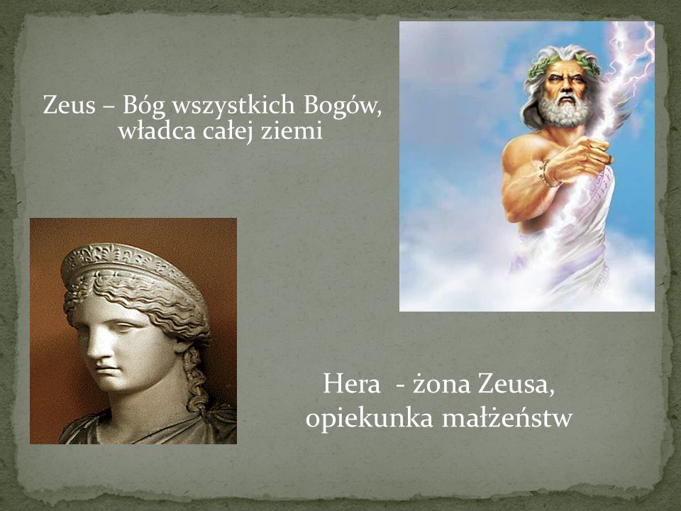 Hera - żona Zeusa, opiekunka małżeństw