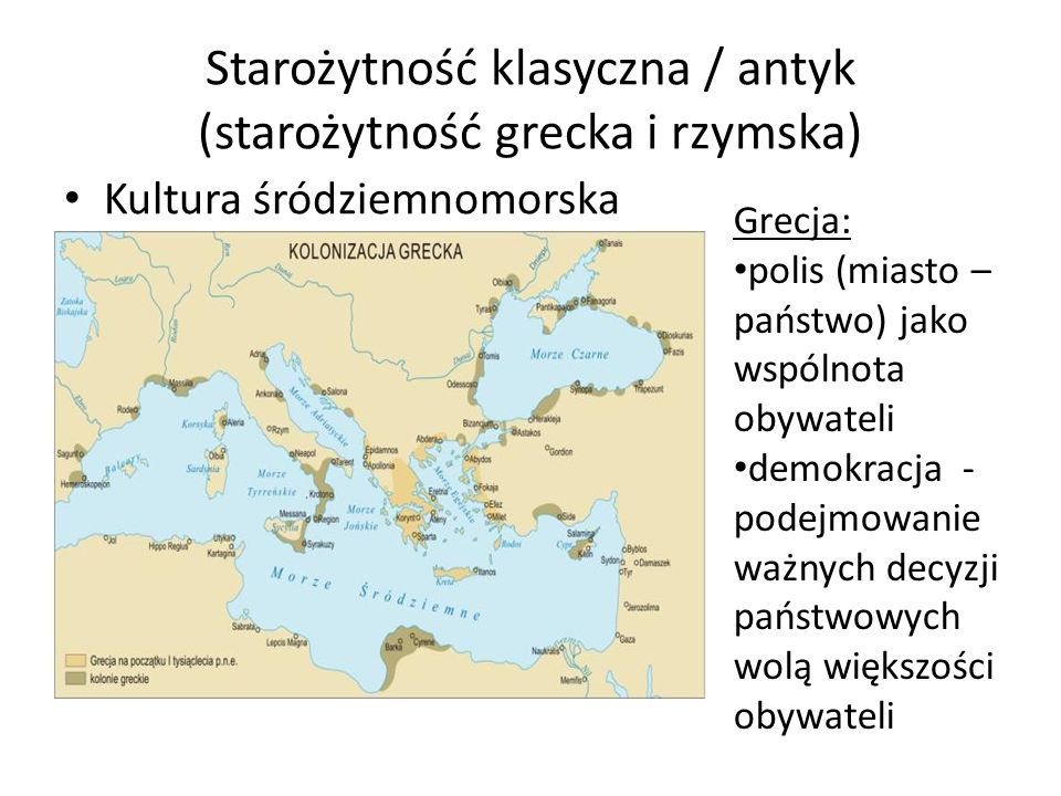 Starożytność klasyczna / antyk (starożytność grecka i rzymska)