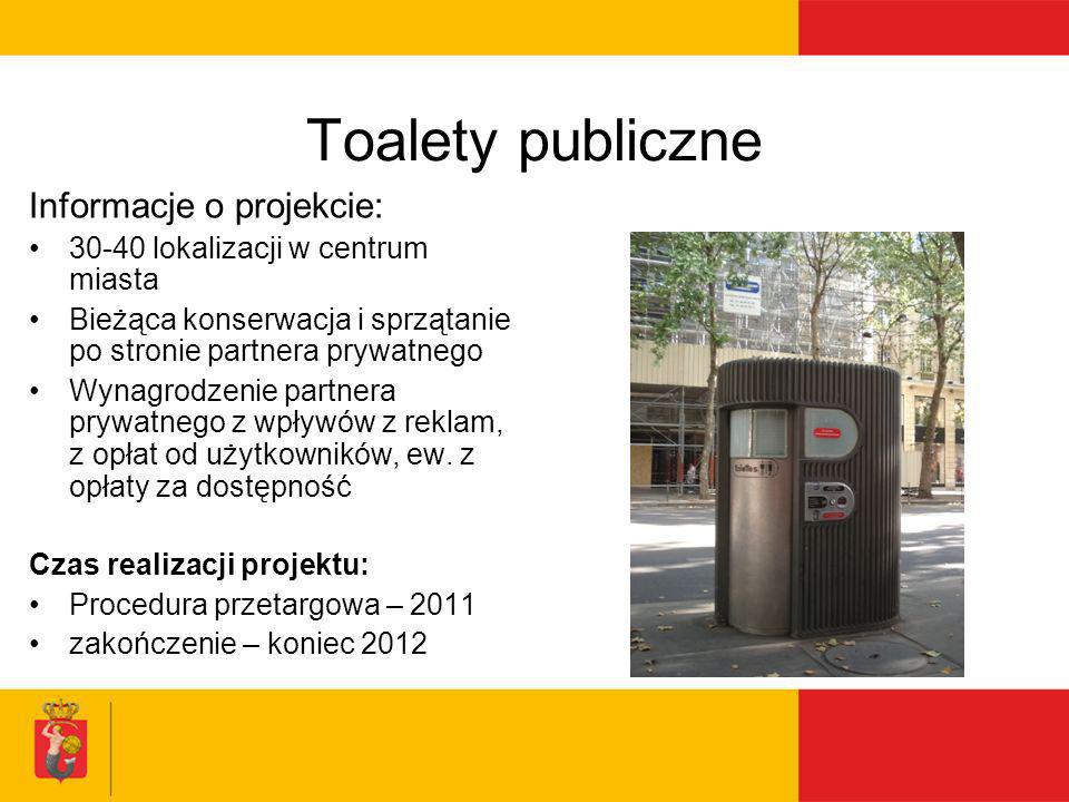 Toalety publiczne Informacje o projekcie: