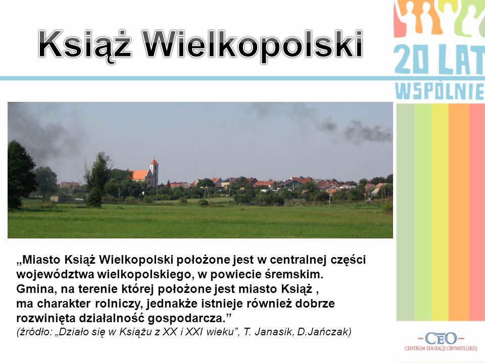 Książ Wielkopolski „Miasto Książ Wielkopolski położone jest w centralnej części województwa wielkopolskiego, w powiecie śremskim.