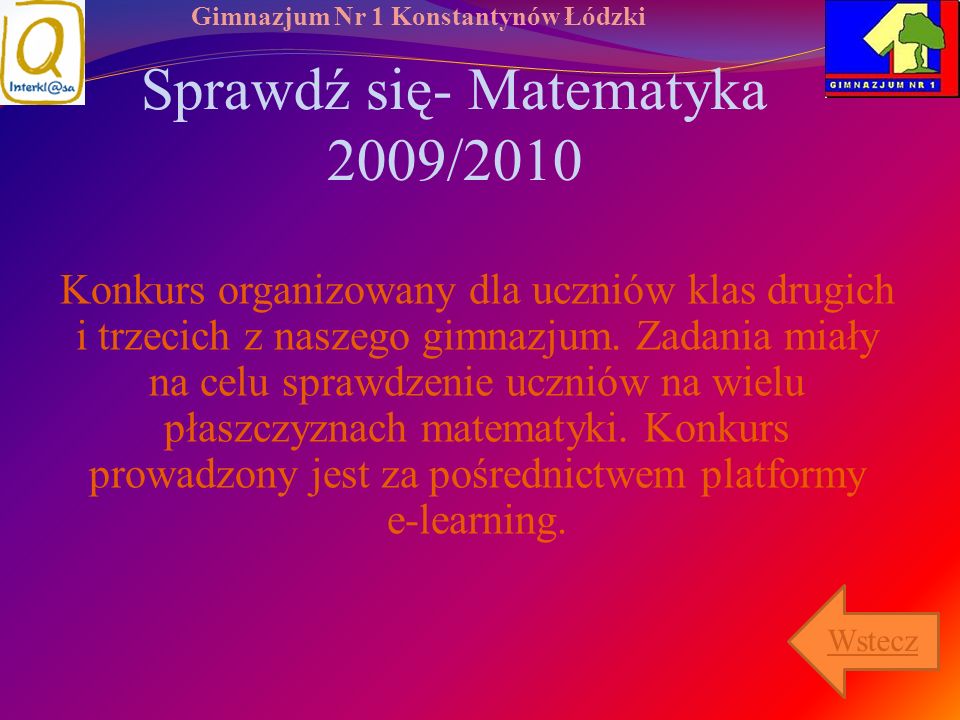 Sprawdź się- Matematyka 2009/2010