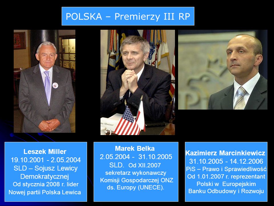 POLSKA – Premierzy III RP