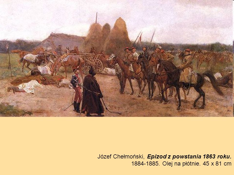 Józef Chełmoński, Epizod z powstania 1863 roku.