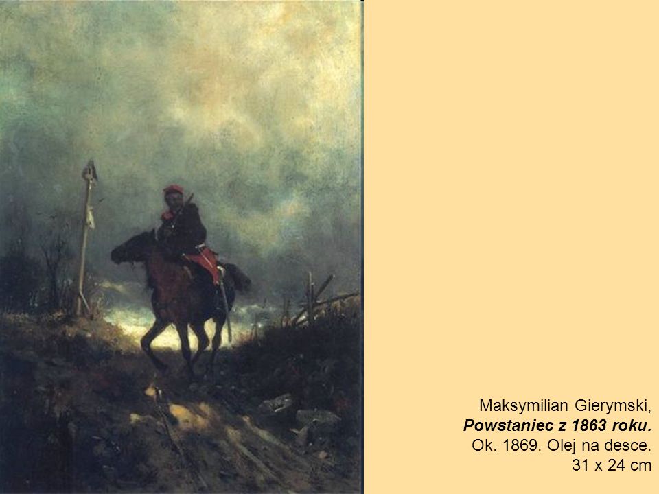 Maksymilian Gierymski, Powstaniec z 1863 roku.