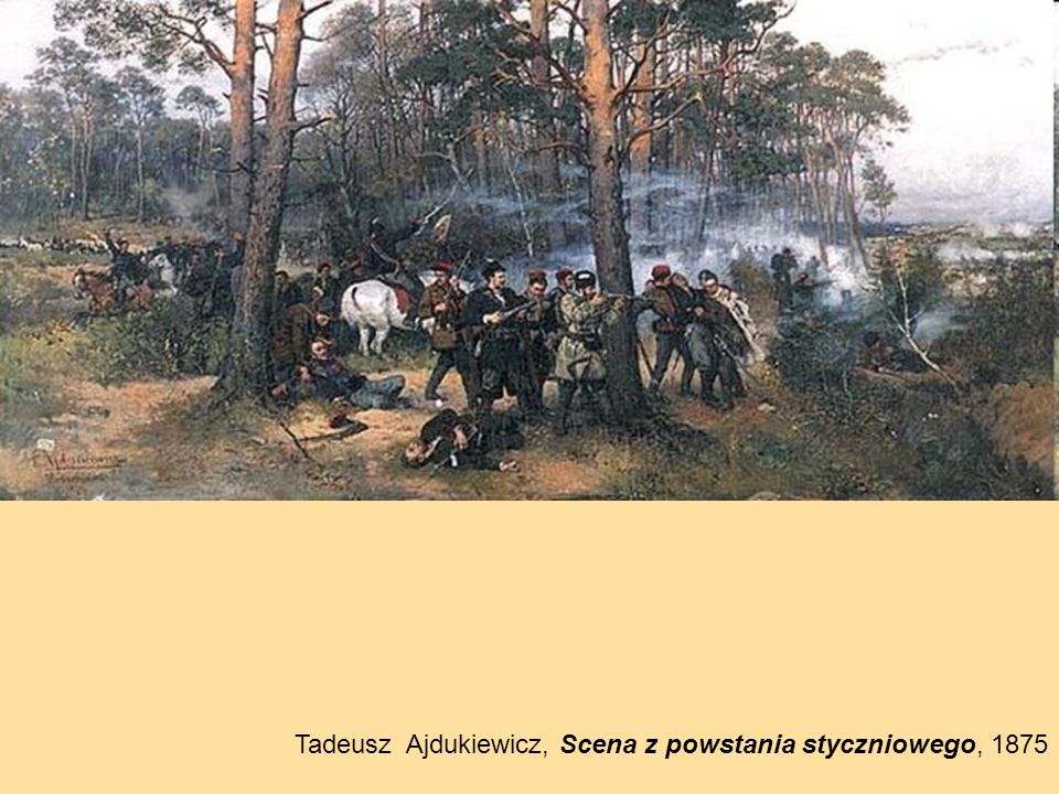 Tadeusz Ajdukiewicz, Scena z powstania styczniowego, 1875