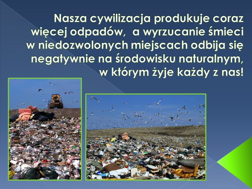 Nasza cywilizacja produkuje coraz więcej odpadów, a wyrzucanie śmieci w niedozwolonych miejscach odbija się negatywnie na środowisku naturalnym, w którym żyje każdy z nas!