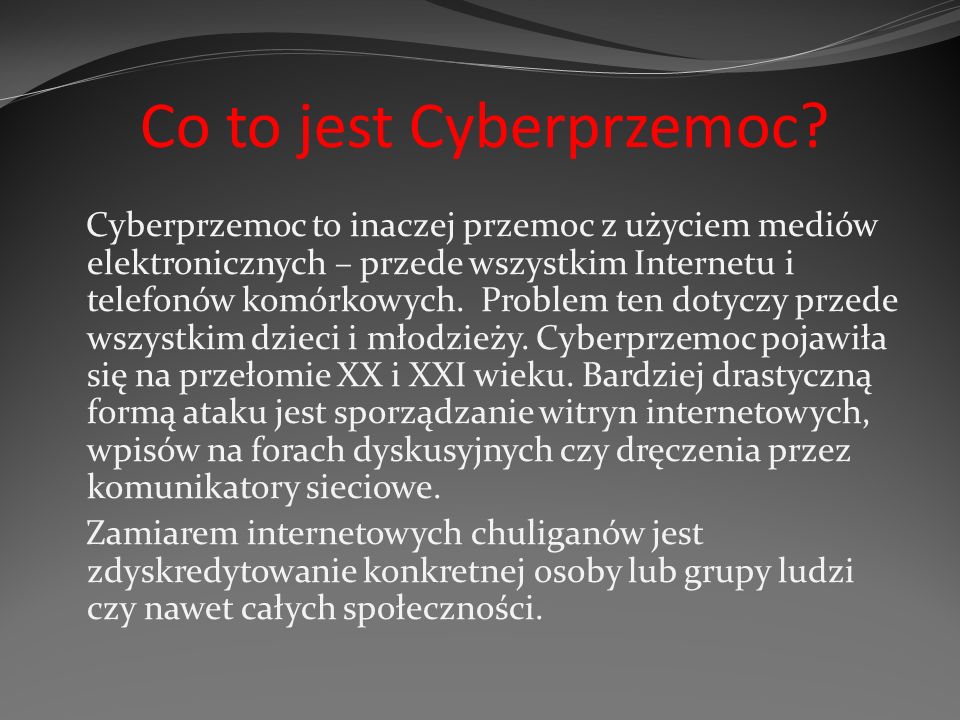 Co to jest Cyberprzemoc