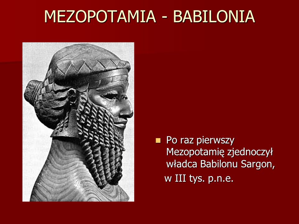 MEZOPOTAMIA - BABILONIA