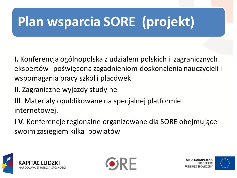 Plan wsparcia SORE (projekt)