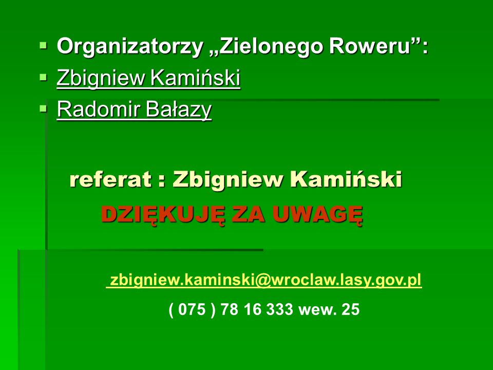 referat : Zbigniew Kamiński