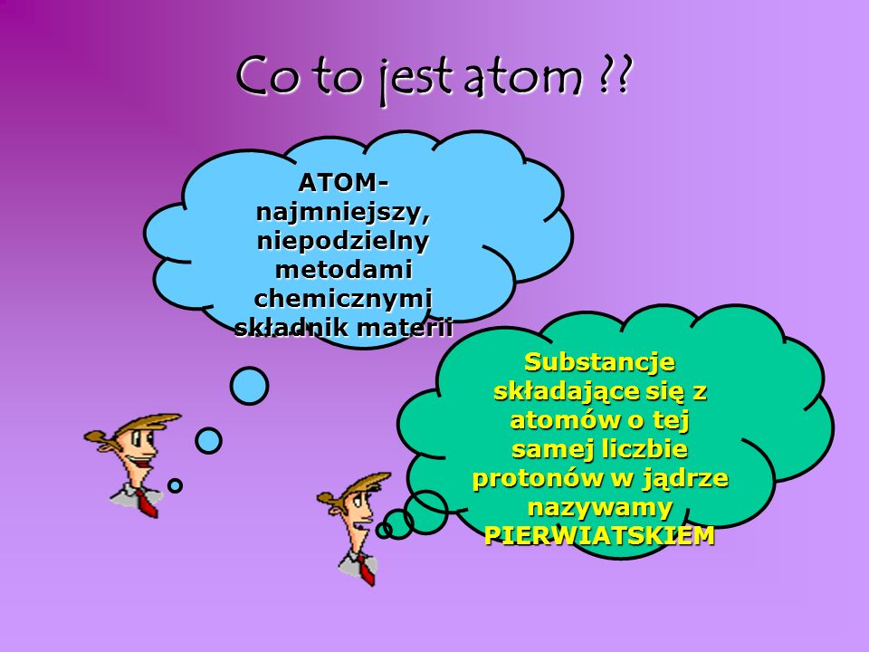 ATOM-najmniejszy, niepodzielny metodami chemicznymi składnik materii