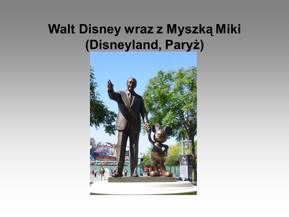 Walt Disney wraz z Myszką Miki (Disneyland, Paryż)