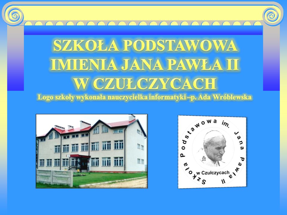Logo szkoły wykonała nauczycielka informatyki –p. Ada Wróblewska