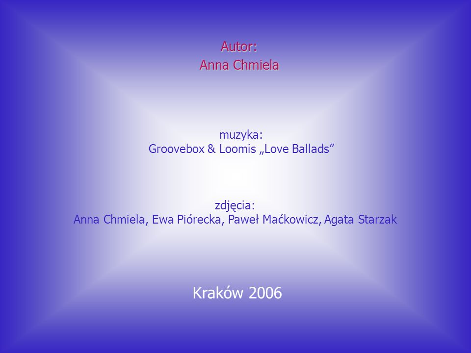 Kraków 2006 Autor: Anna Chmiela