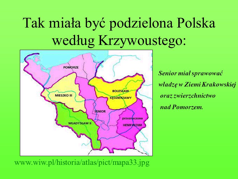 Tak miała być podzielona Polska według Krzywoustego: