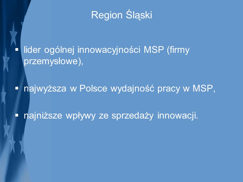 Region Śląski lider ogólnej innowacyjności MSP (firmy przemysłowe),