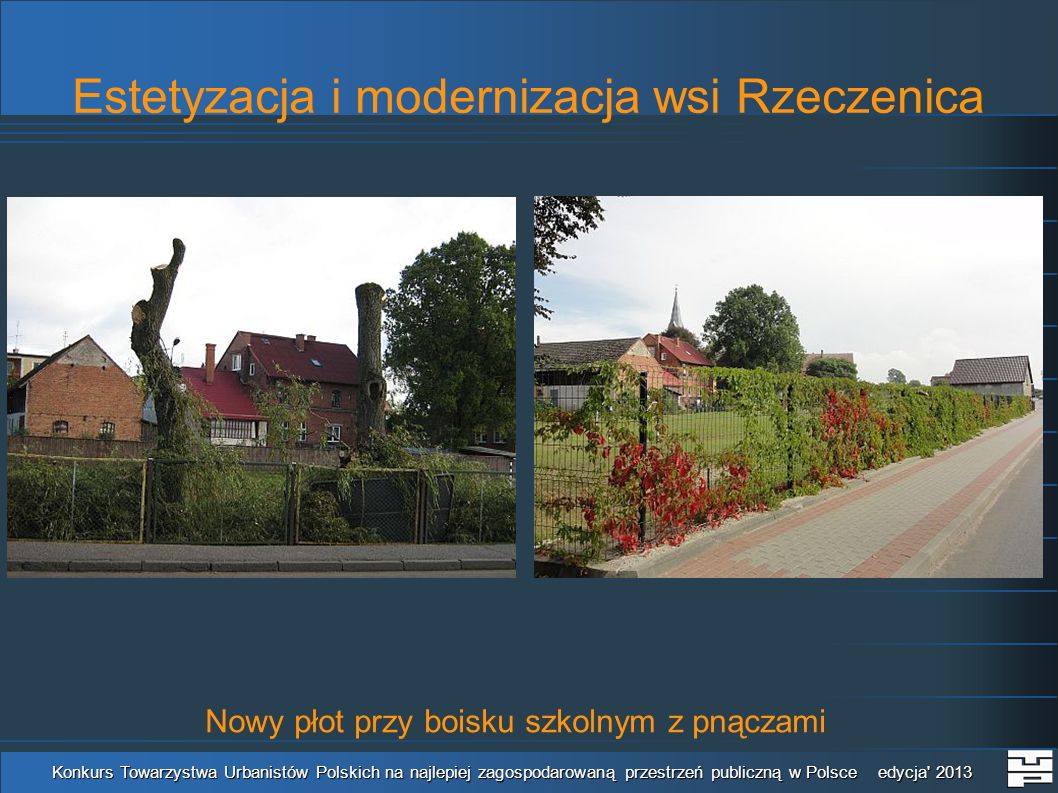 Estetyzacja i modernizacja wsi Rzeczenica
