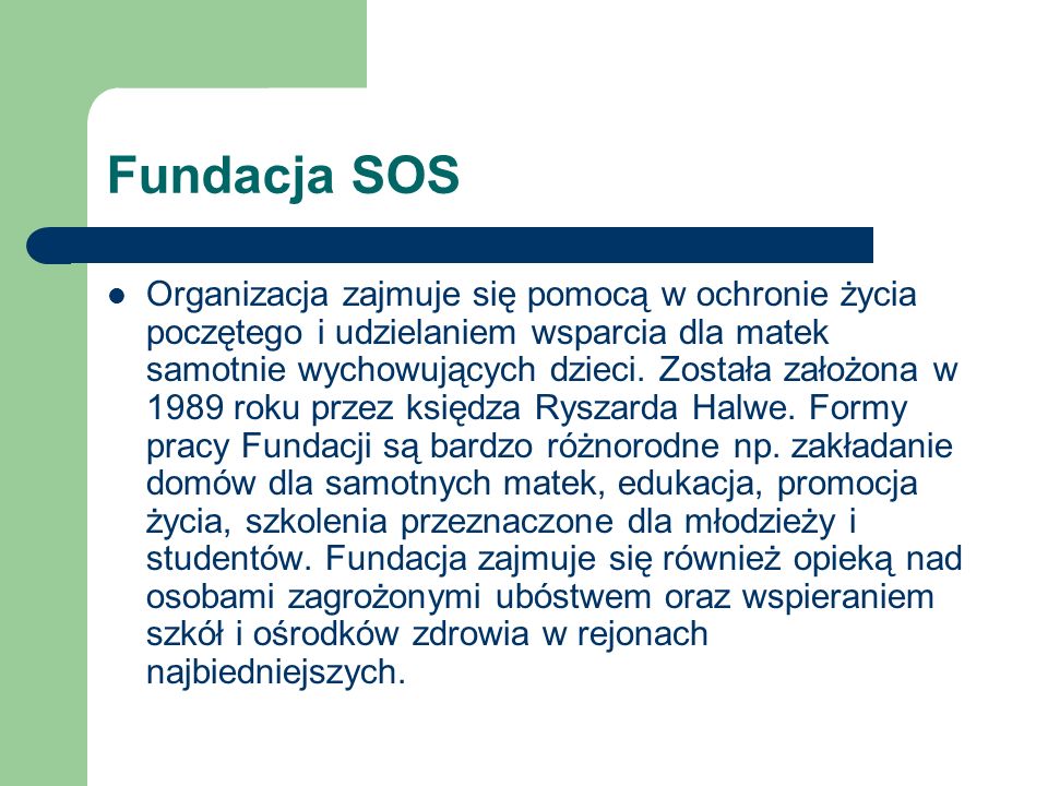 Fundacja SOS