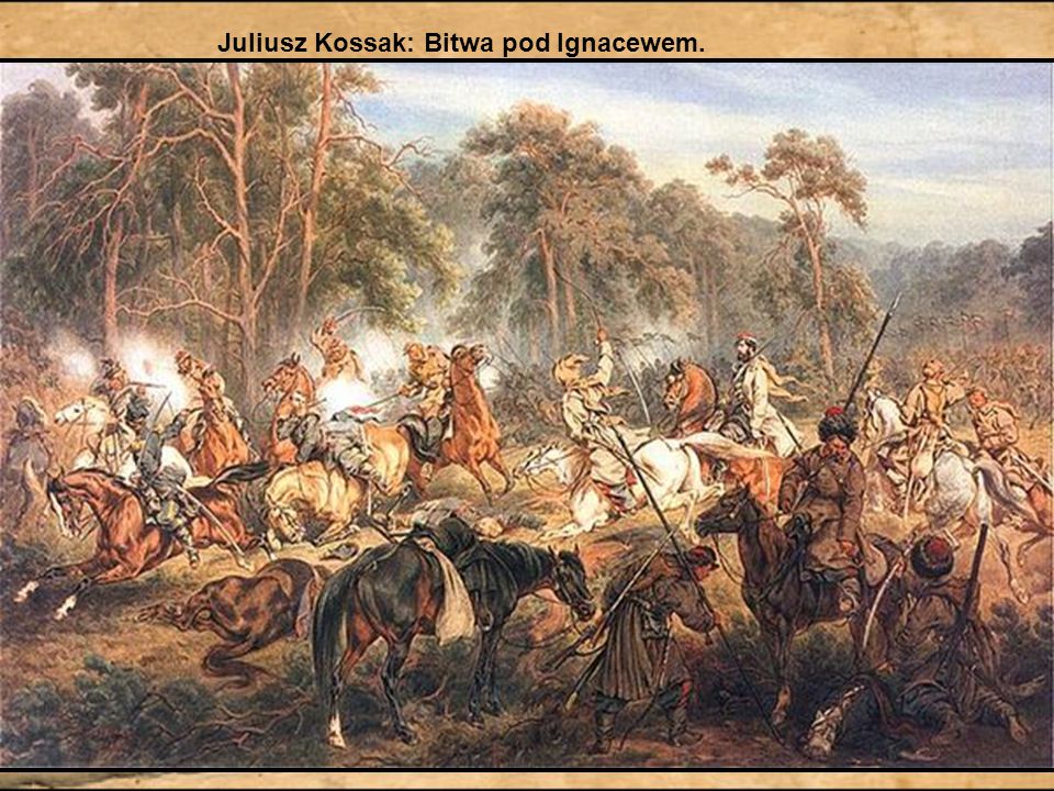 Juliusz Kossak: Bitwa pod Ignacewem.