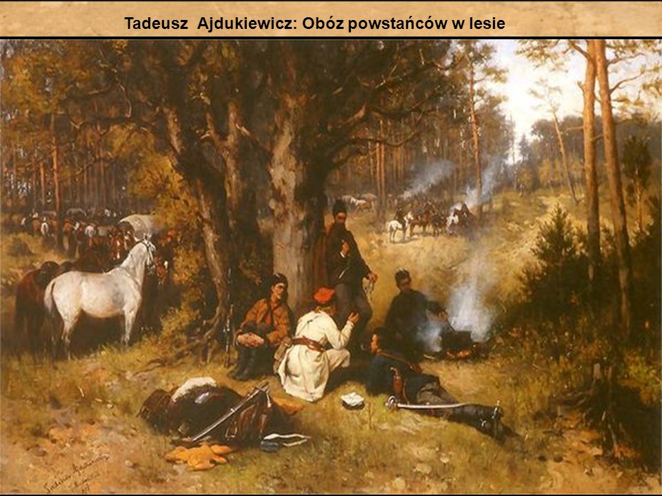 Tadeusz Ajdukiewicz: Obóz powstańców w lesie
