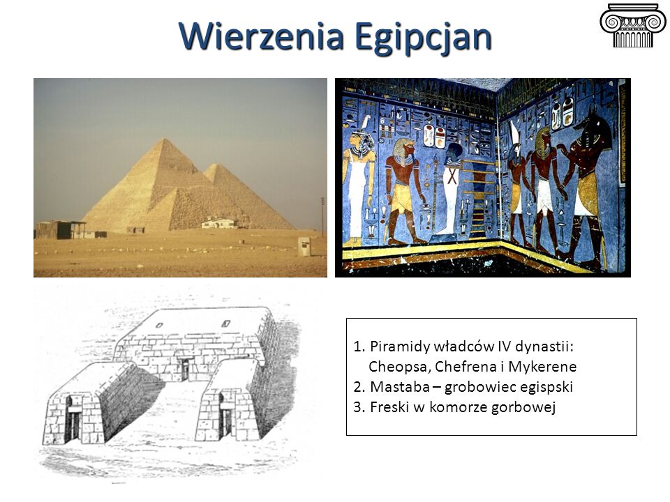 Wierzenia Egipcjan 1. Piramidy władców IV dynastii: