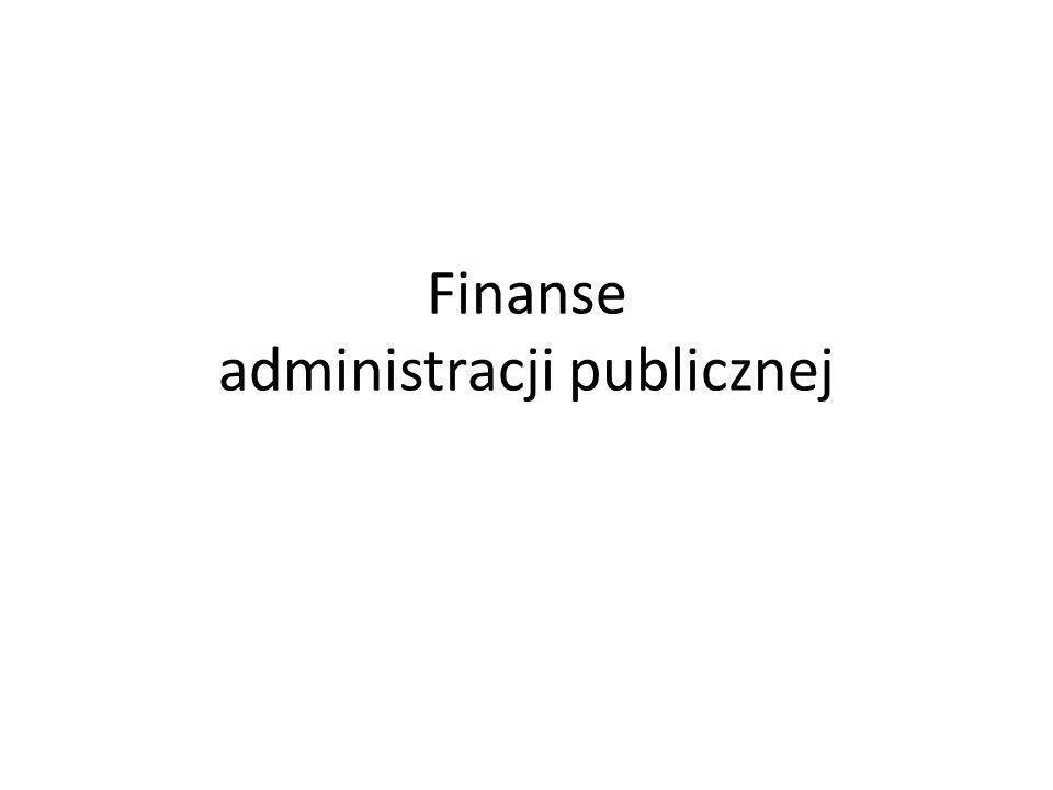 Finanse administracji publicznej