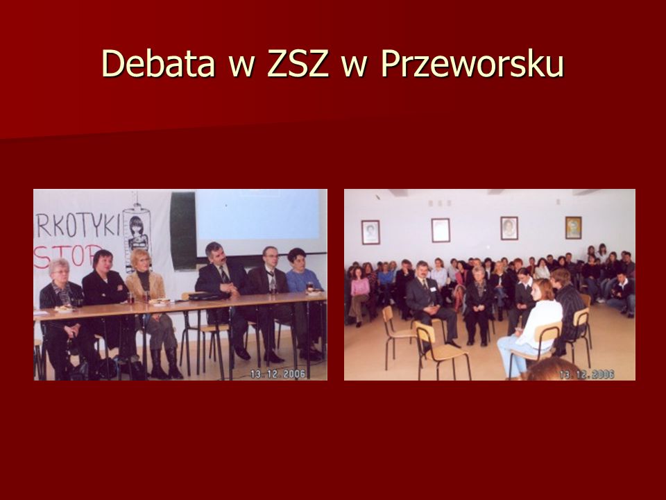 Debata w ZSZ w Przeworsku