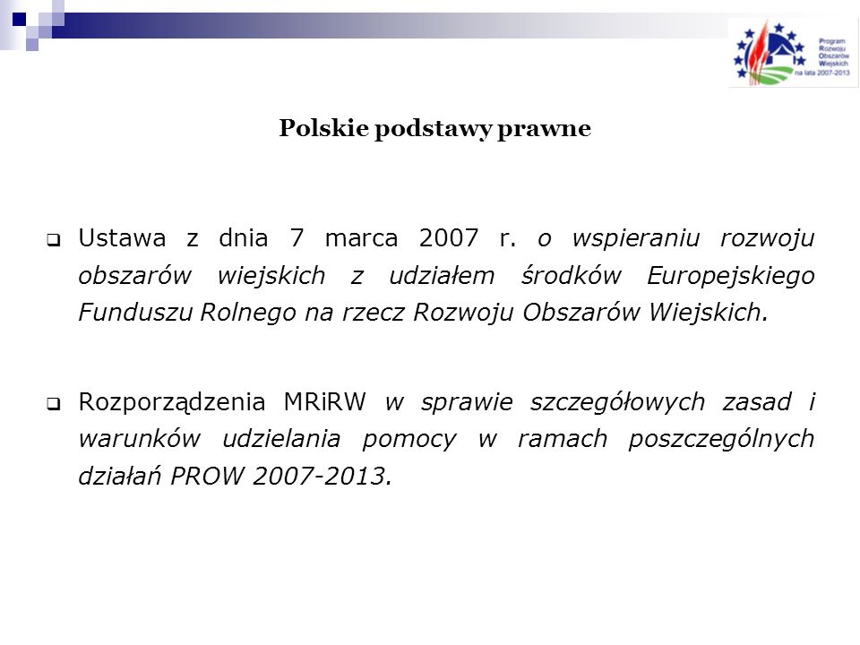 Polskie podstawy prawne