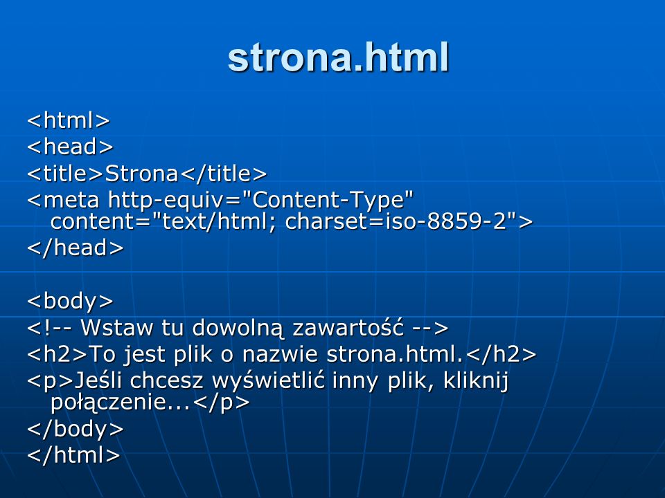 strona.html <html> <head>