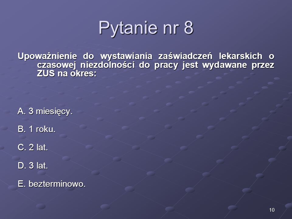 Kariera lekarza Lek. Marcin Żytkiewicz. Pytanie nr 8.