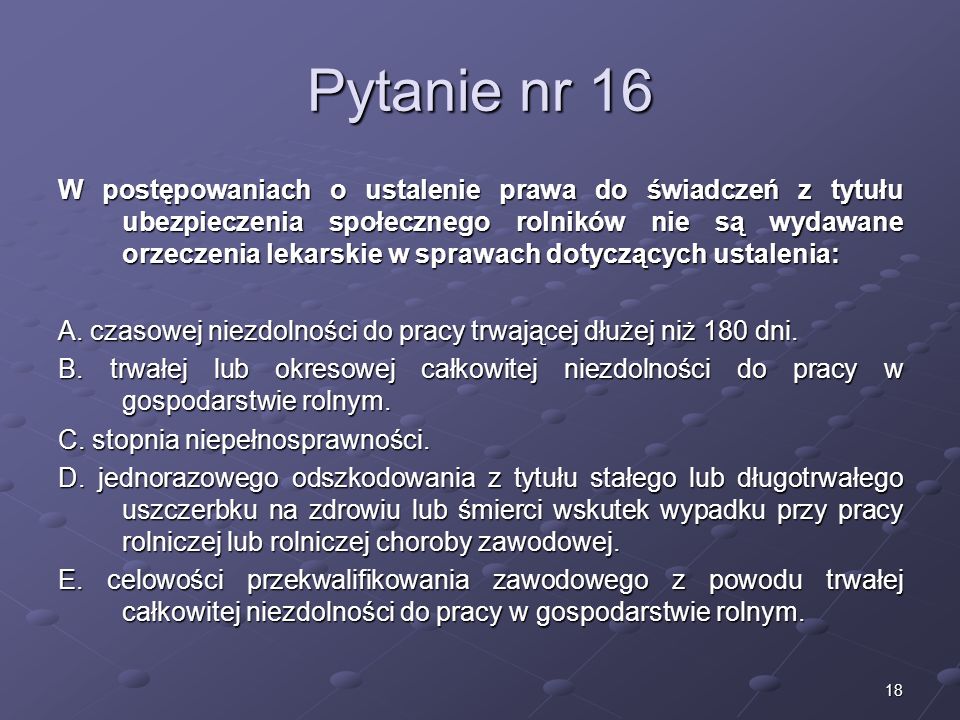 Kariera lekarza Lek. Marcin Żytkiewicz. Pytanie nr 16.